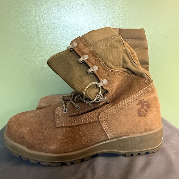 Belleville USMC Hot Weather Steel Toe Boots 550ST Brown Leather Size 11 W - Picture 3 of 9